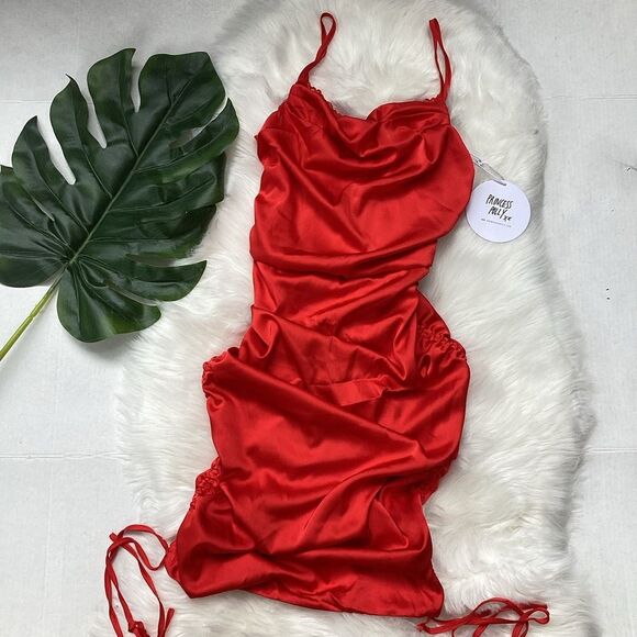 NWT Princess Polly Mateo Dress Red 4 - Picture 4 of 8